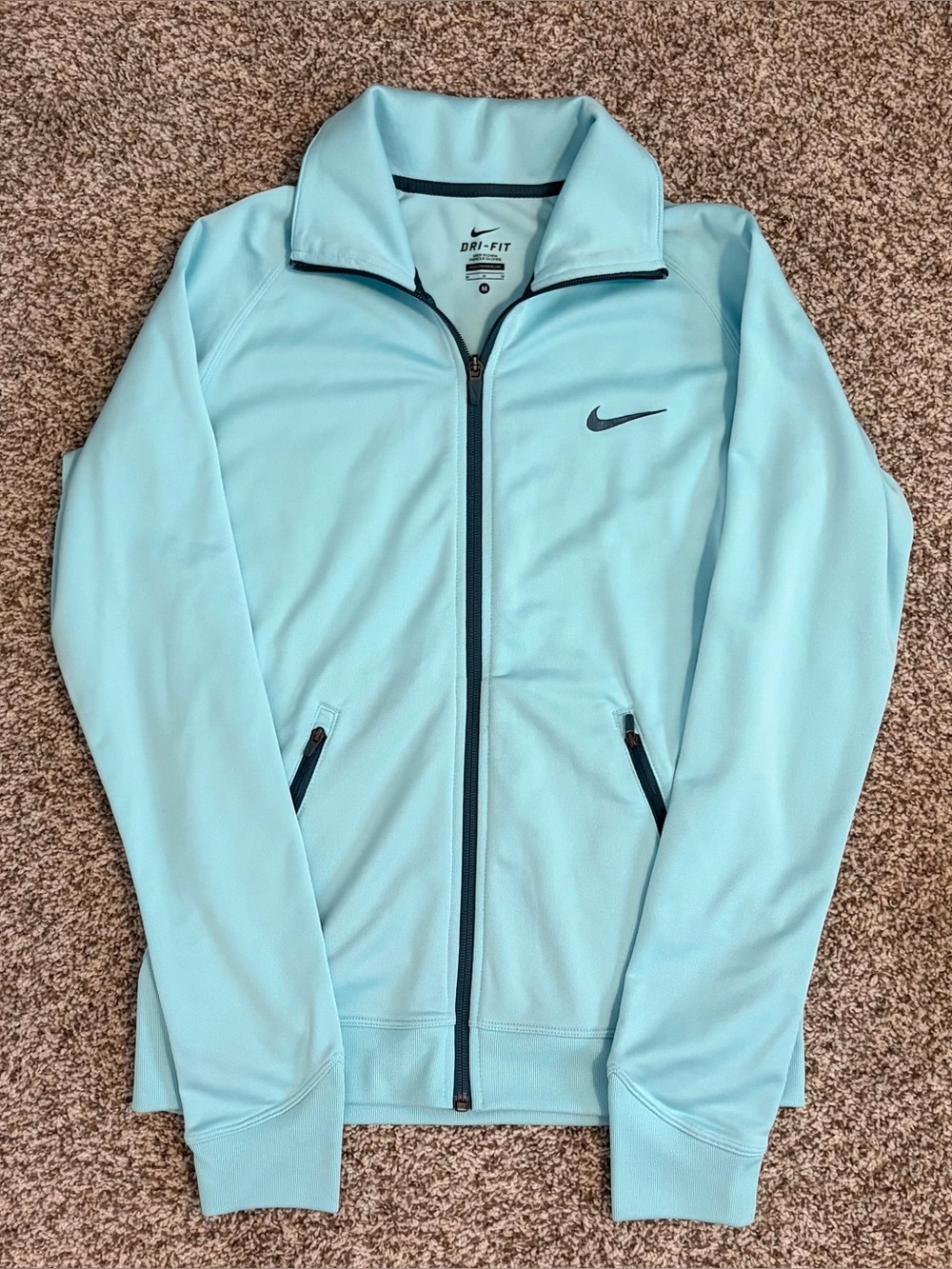 Nike Mint Blue Full-Zip Track Jacket - Size M - NWOT